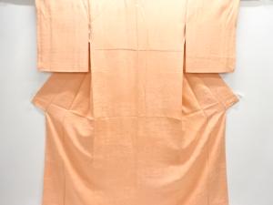 華紋織り出し一つ紋色無地着物